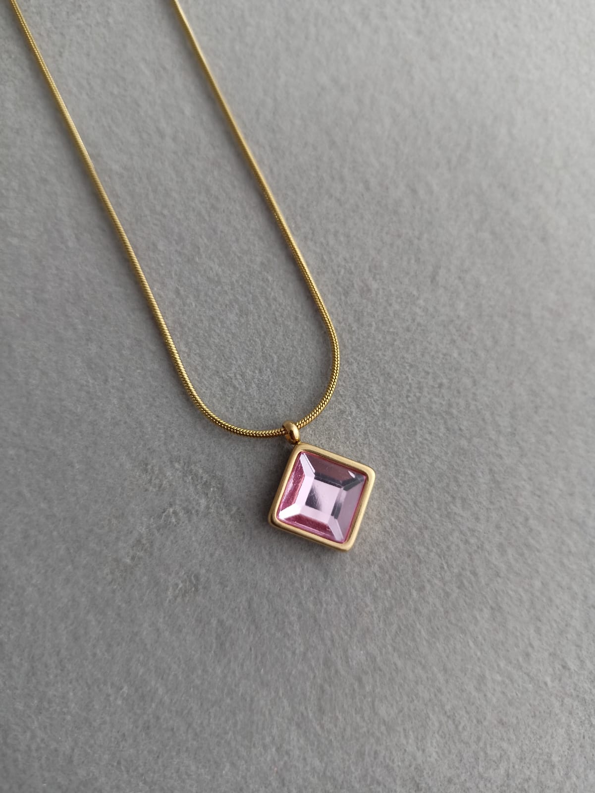 Pink Diamond Necklace