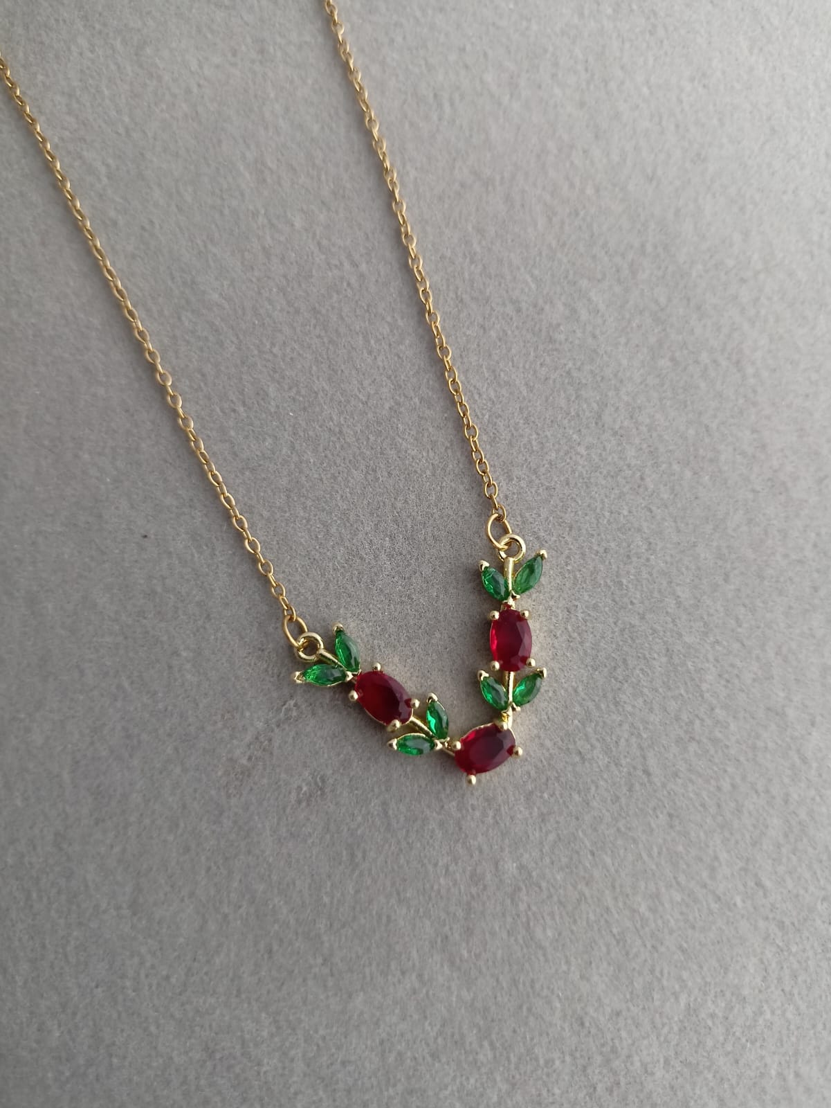 Triple Tulip Necklace