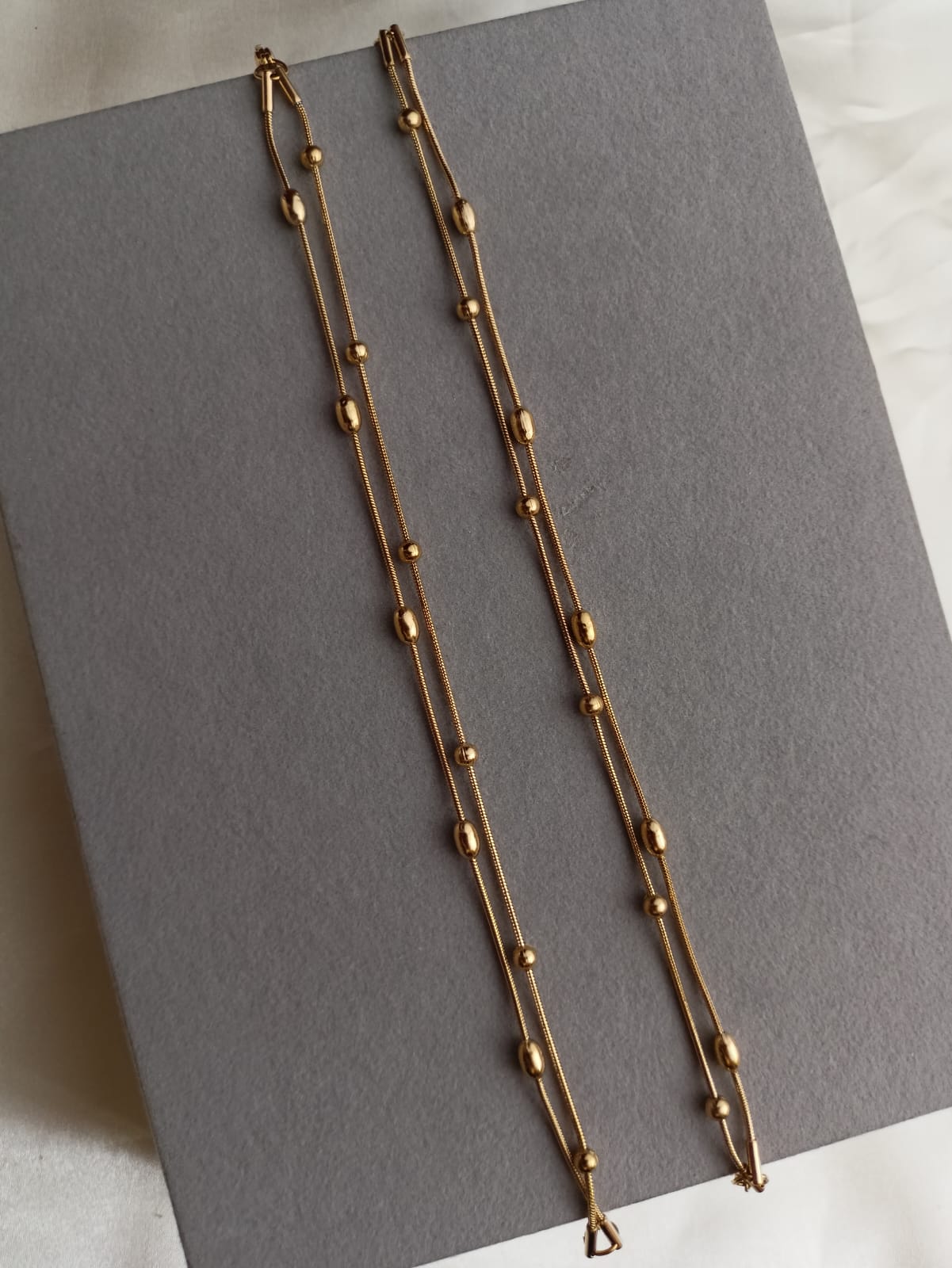 Double Layer Bead Anklets