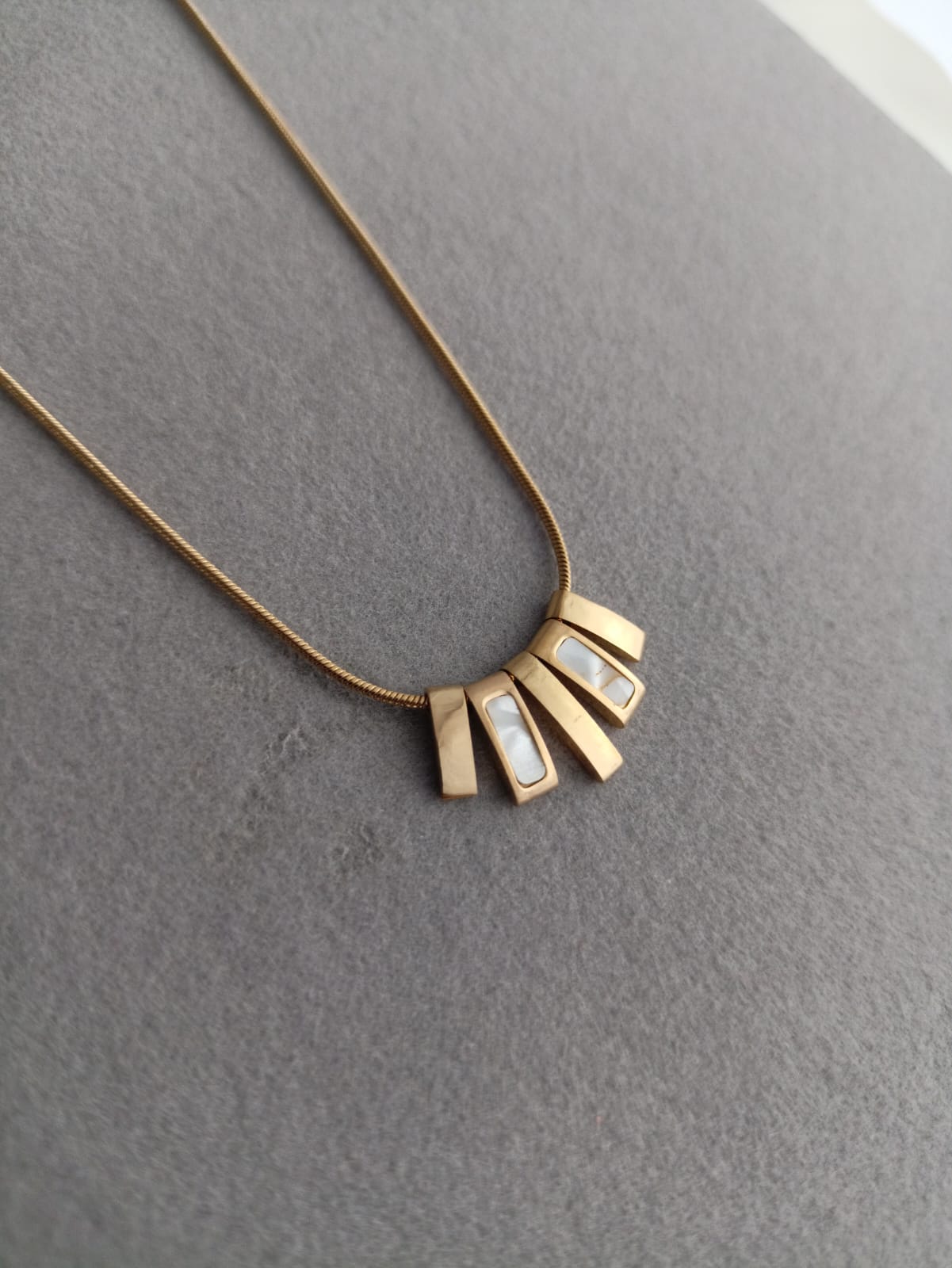 Gold and white sticks Necklace