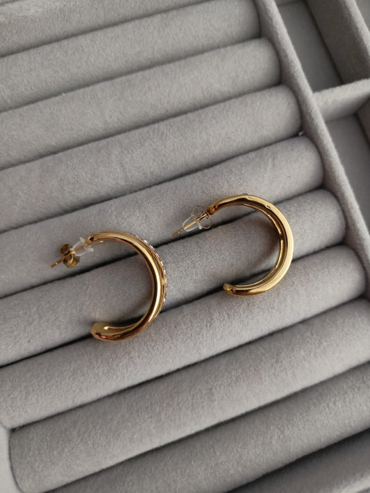 Thick Hoop Earrings