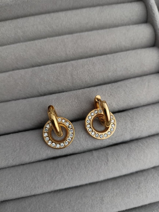 2 in 1 Earrings (small round)