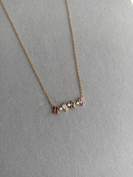 Baguette Bar Necklace
