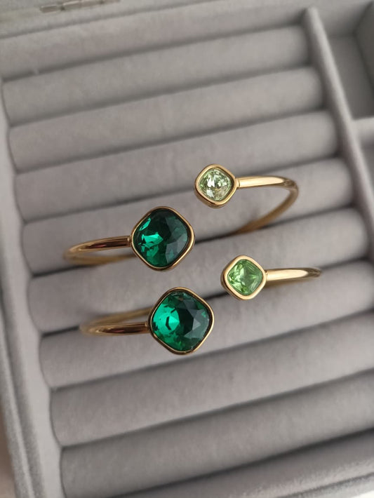 Emerald Cuff Bangle