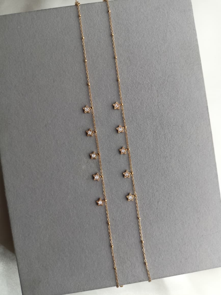 Star Stone Anklets