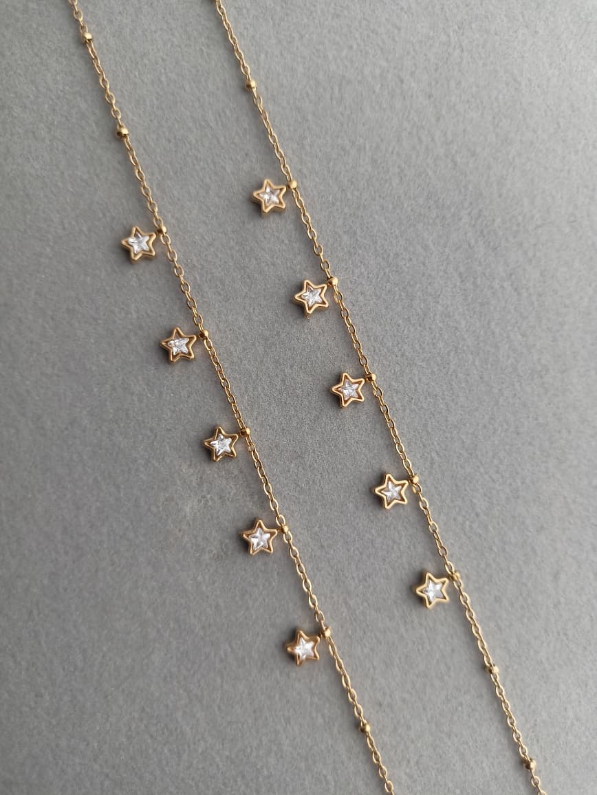 Star Stone Anklets