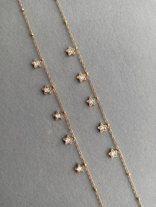 Star Stone Anklets