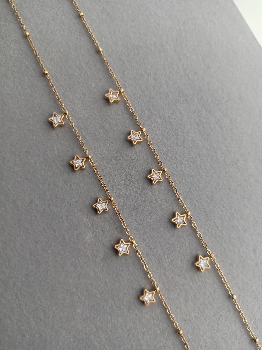 Star Stone Anklets