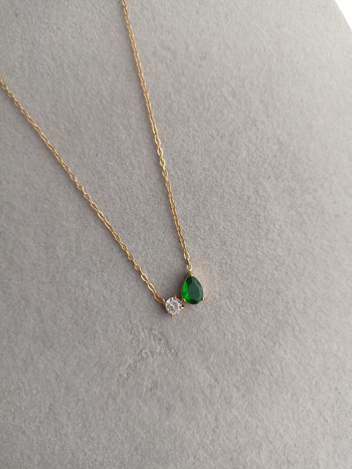 Emerald Duo Necklace