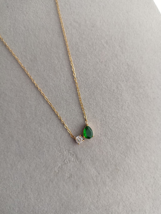 Emerald Duo Necklace