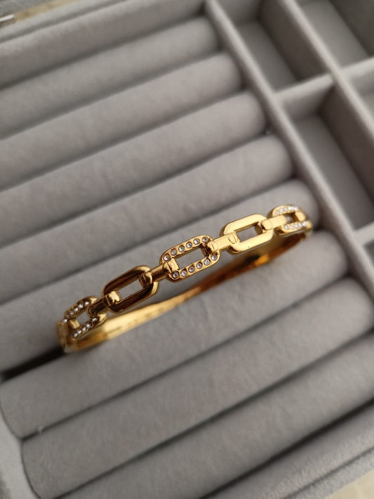 Link Stone Bangle