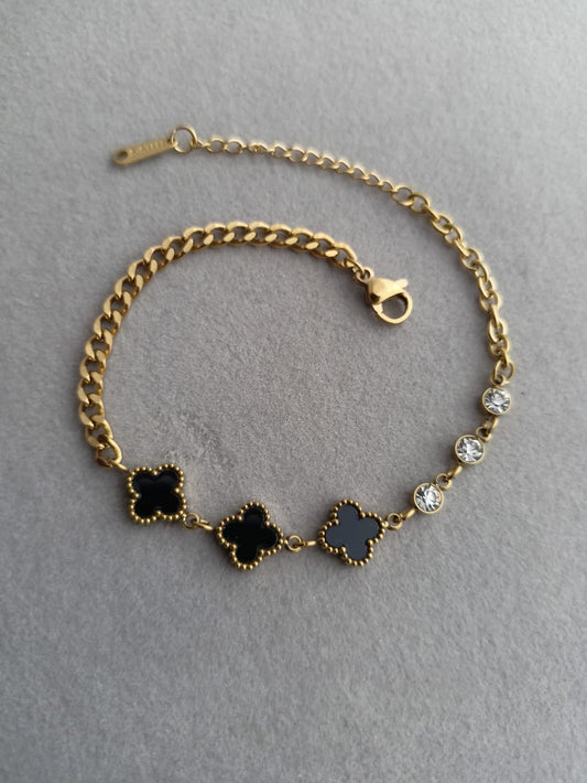 Clover Stone Bracelet