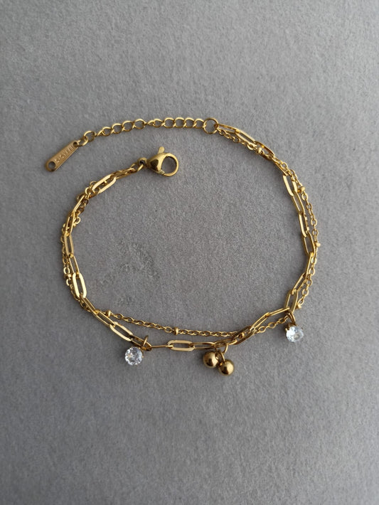 Golden Cherry Bracelet