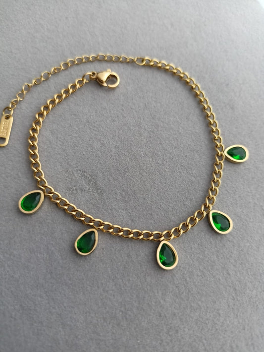 Green Drop Bracelet