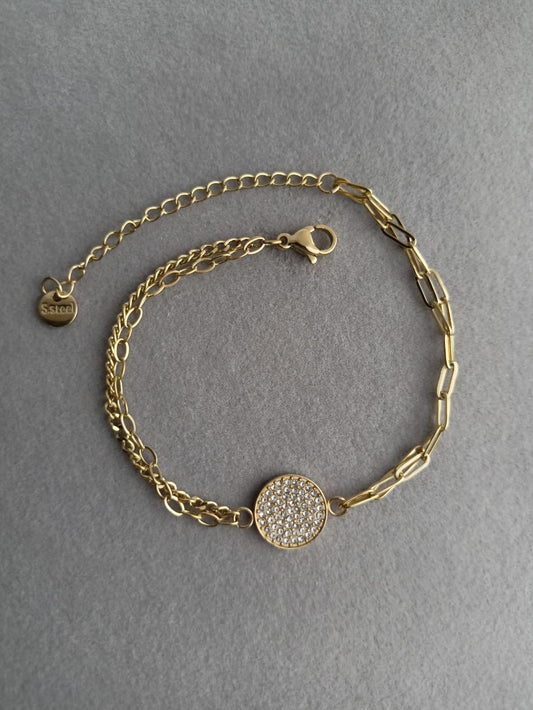 Circle Stone Bracelet