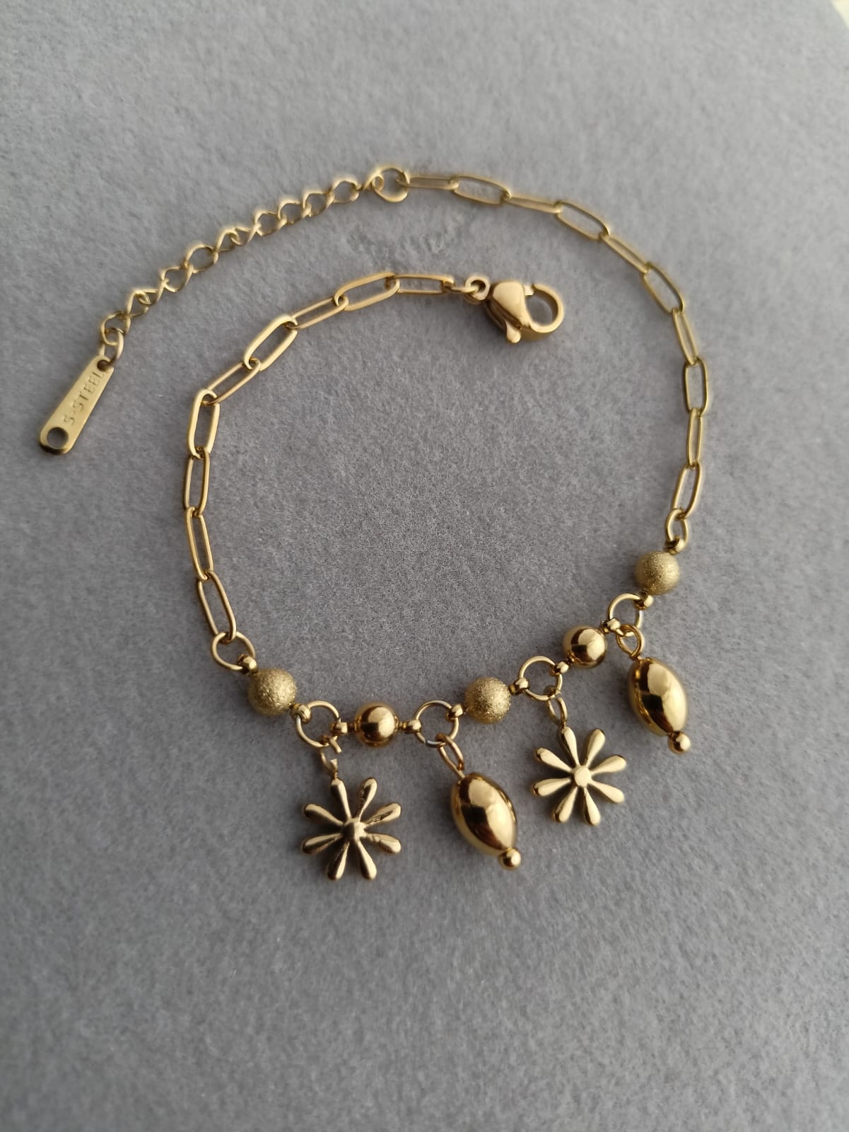 Floral Charm Bracelet