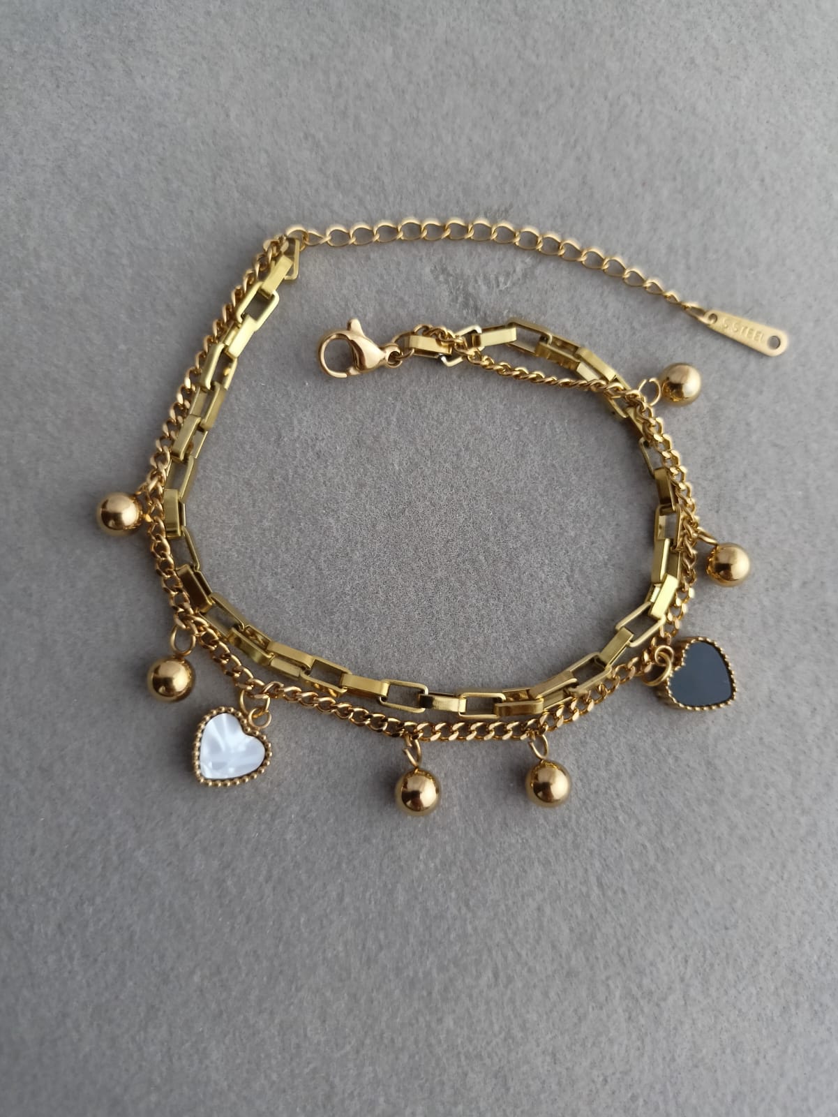Black and White Love Bracelet