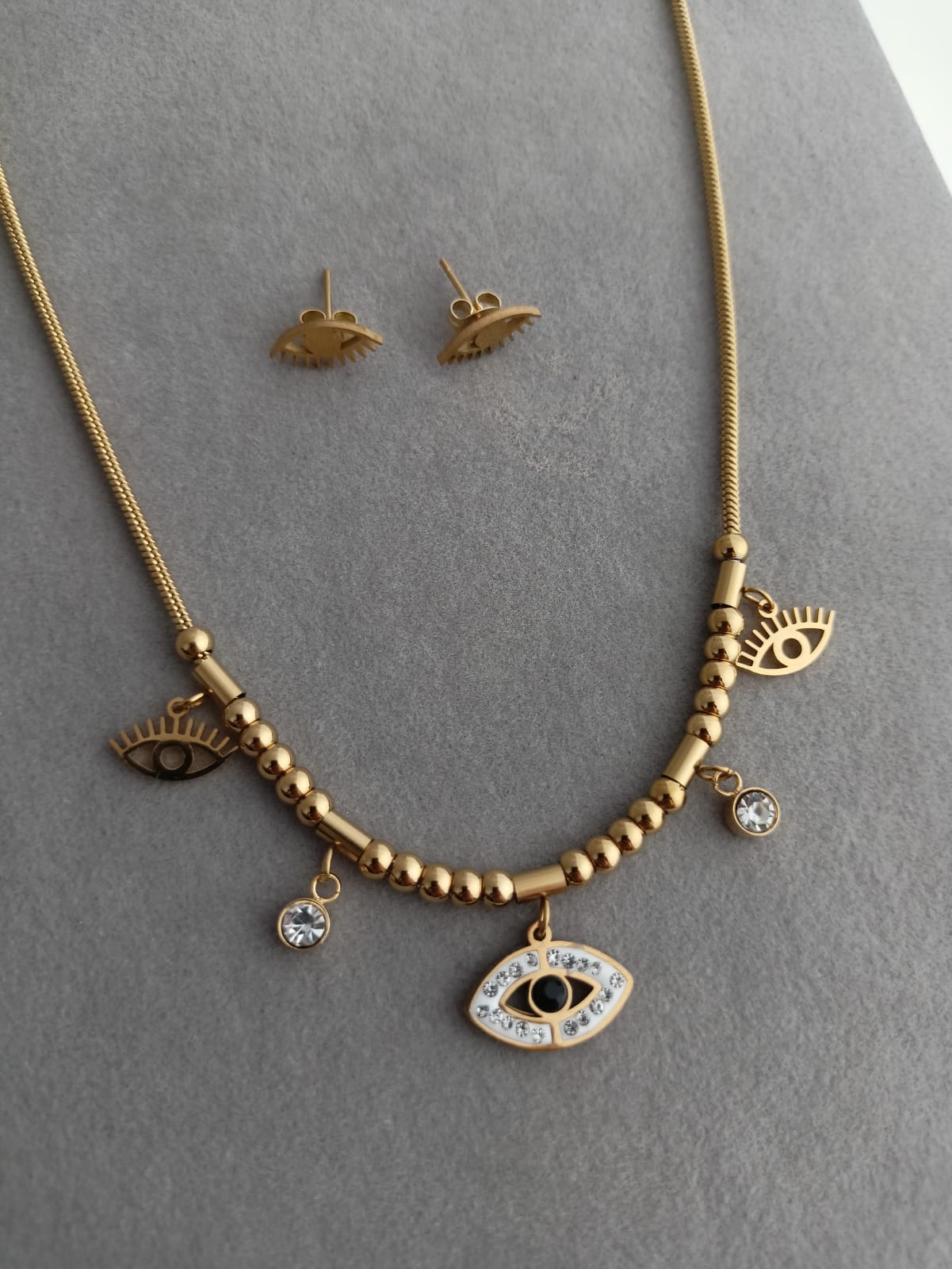 Evil Eye Necklace Set