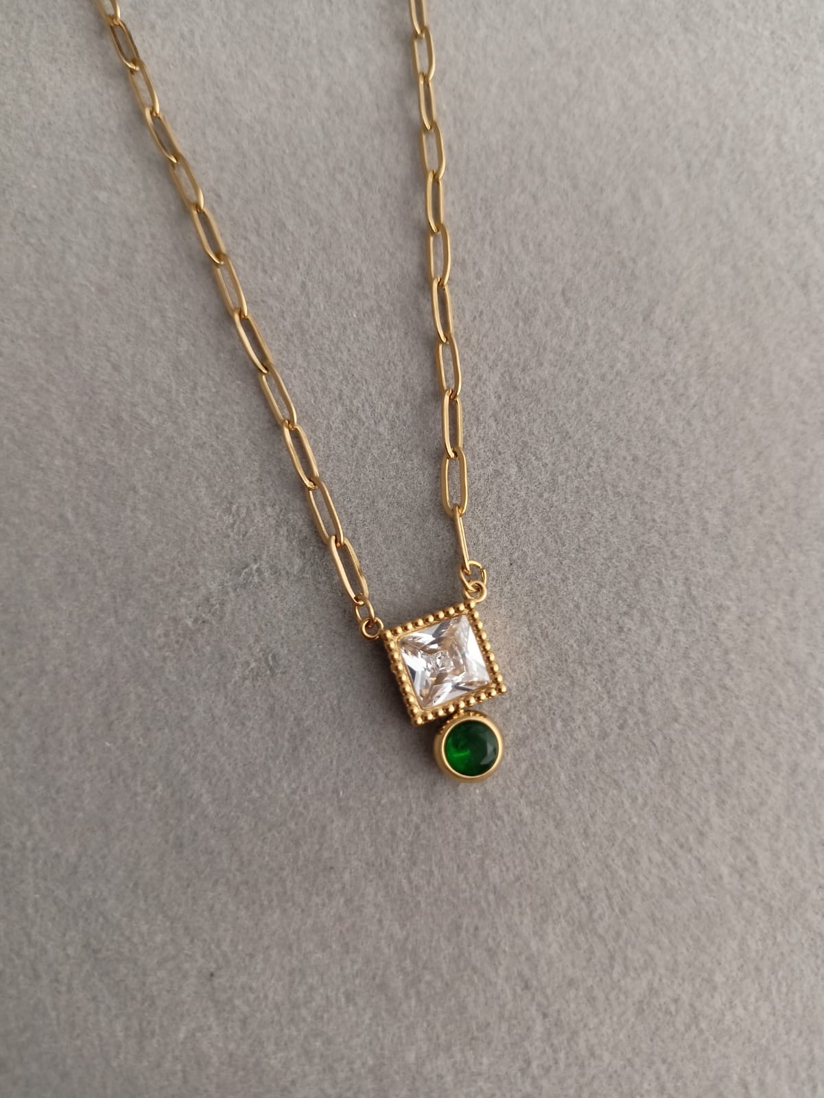 Paperclip Prism Necklace