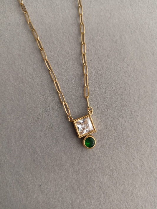 Paperclip Prism Necklace