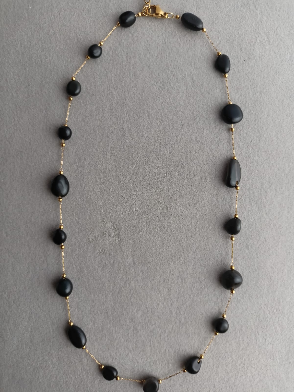 Black Beads Necklace