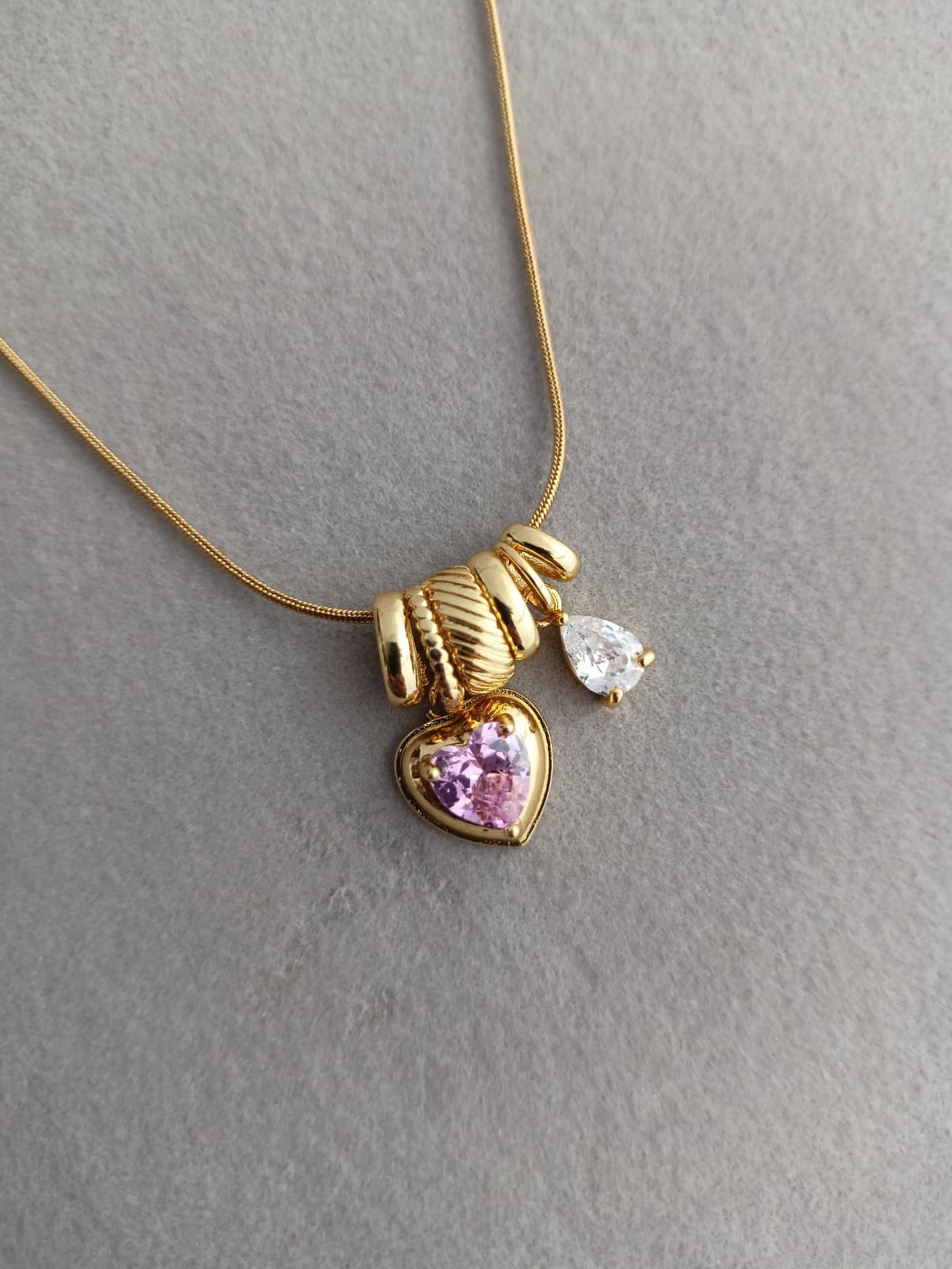 Pink Charm Necklace