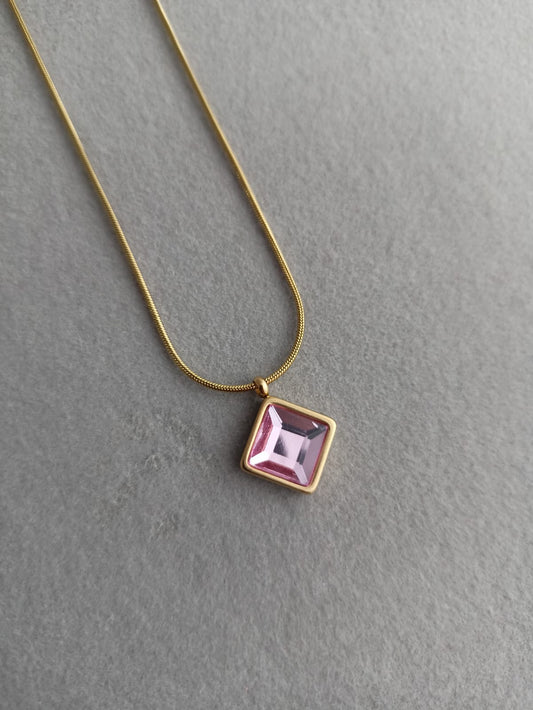 Pink Diamond Necklace