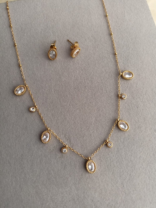 Oval Drops Necklace