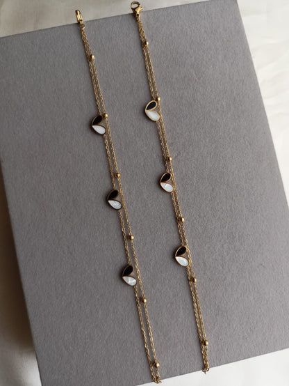 Double Layer Love Anklets