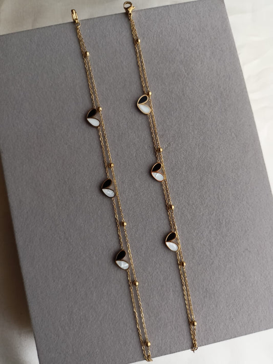 Double Layer Love Anklets