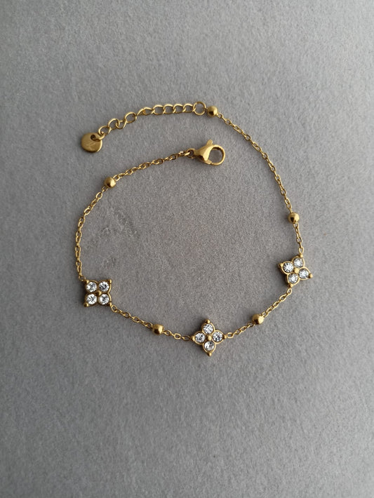 Triple Floral Bracelet