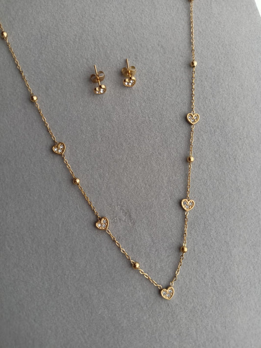 Mini Love stone Necklace Set