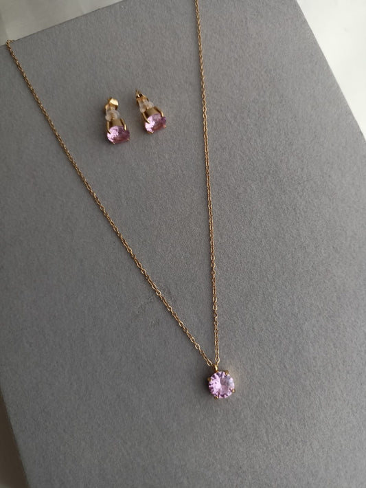 Blush Pink Necklace Set