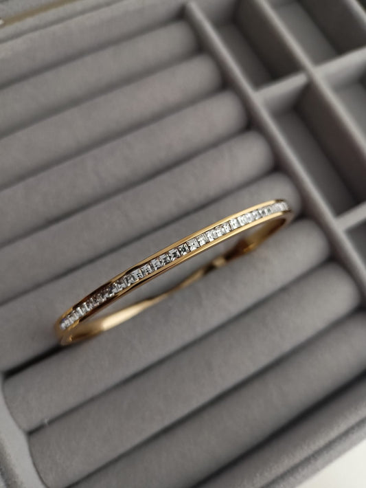Full White Stone Bangle