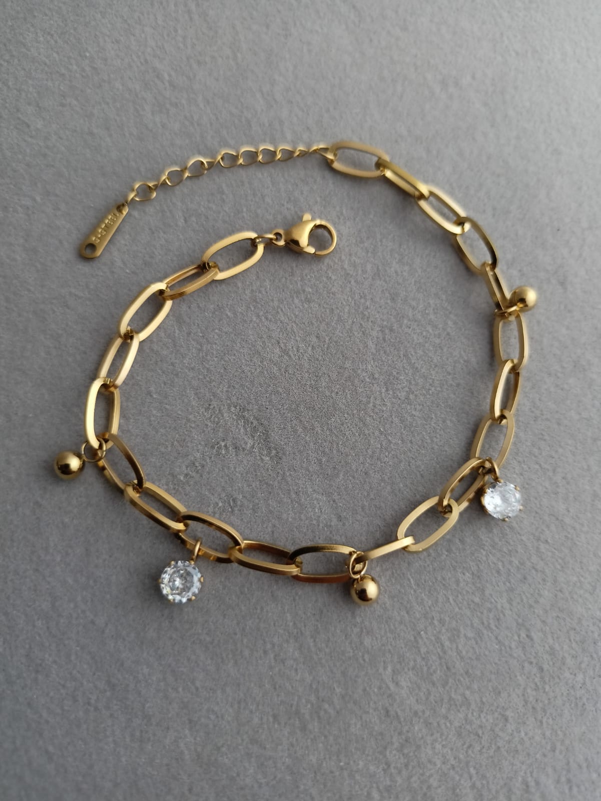 Link Chain Stone Bracelet