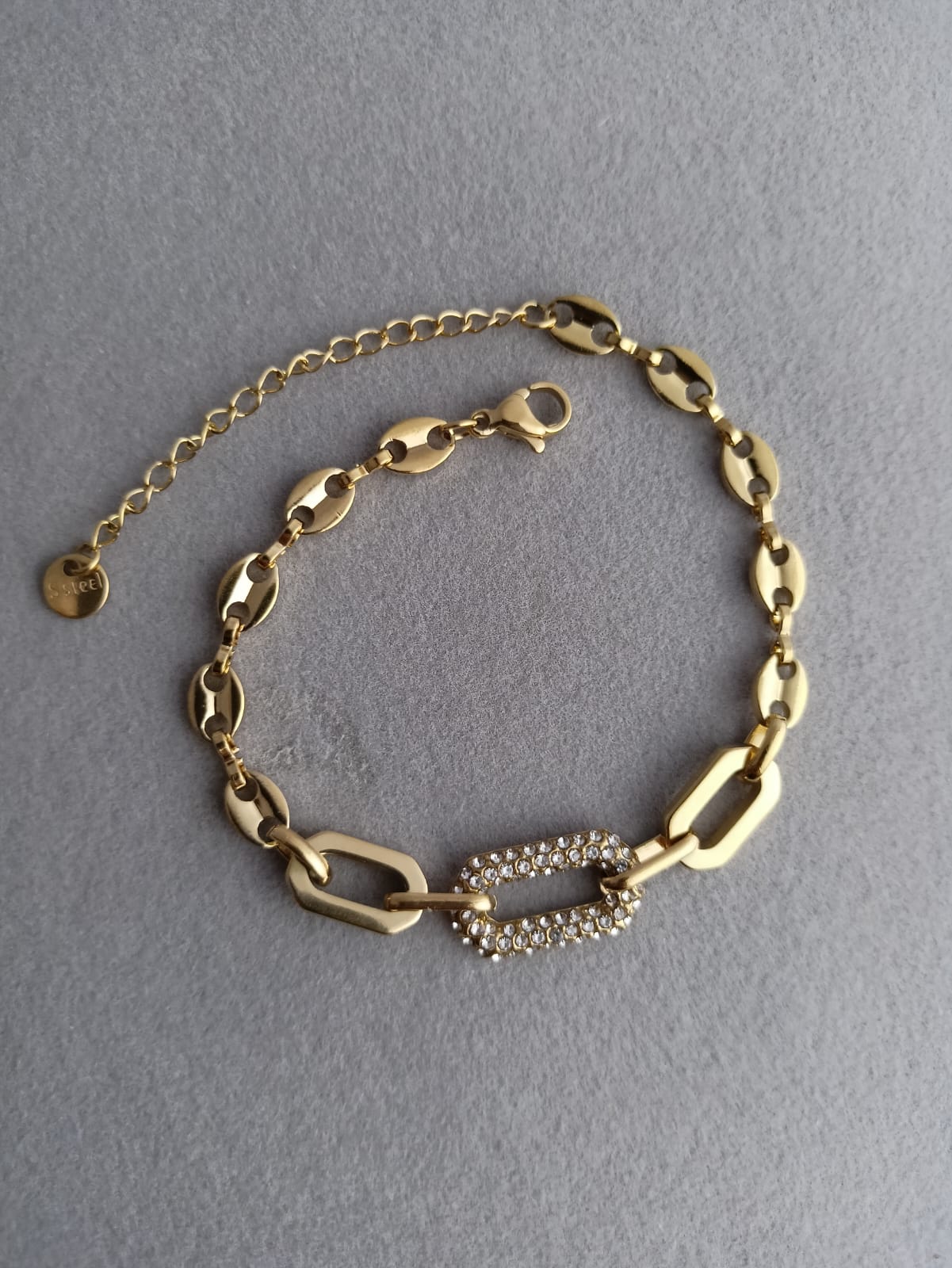 Link Chain Stone Bracelet