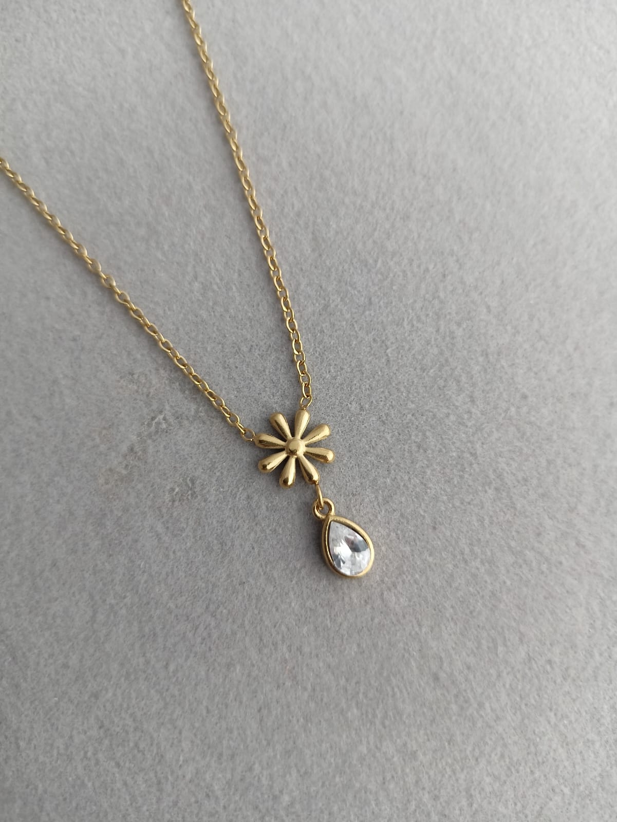 Floral Drop Necklace