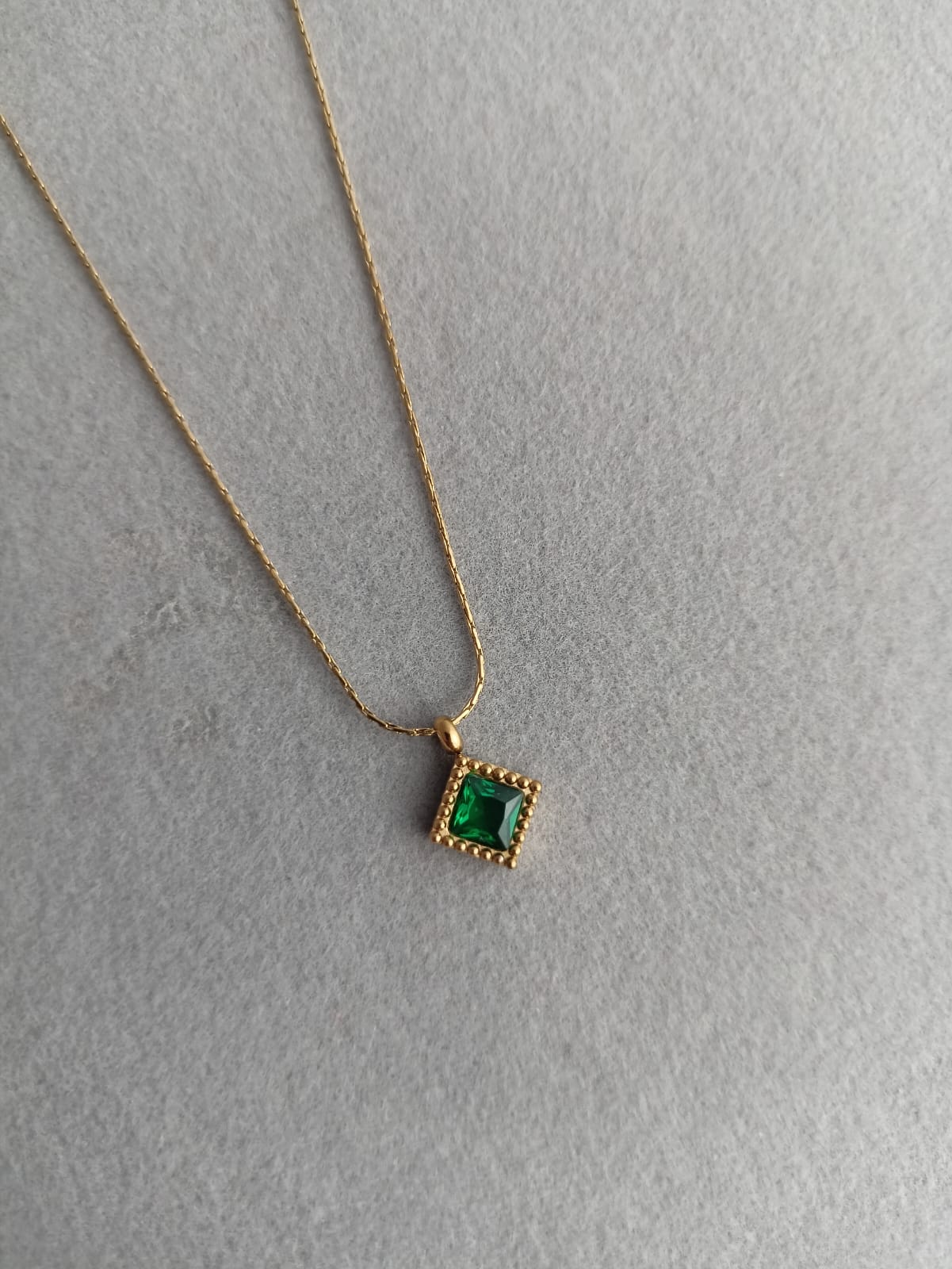 Emerald Diamond Necklace