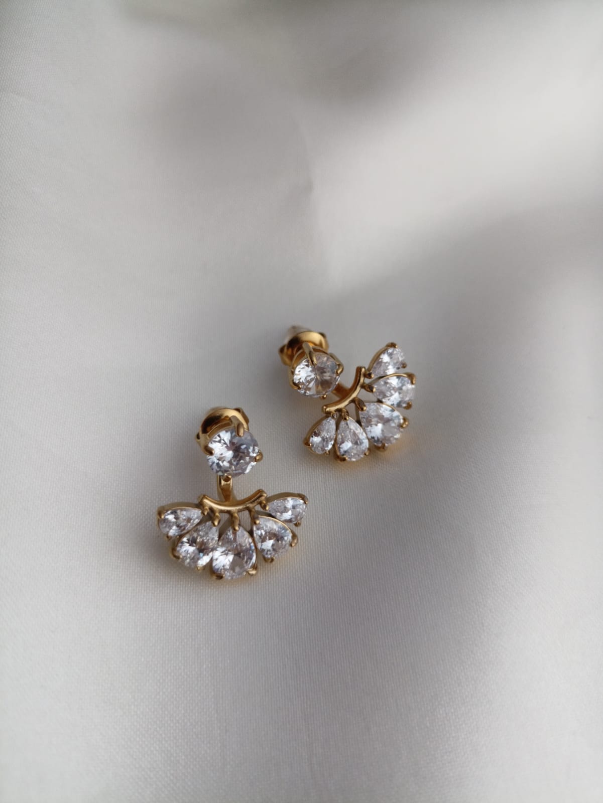 Tiara Drop Studs
