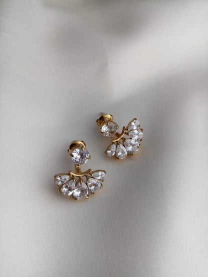 Tiara Drop Studs