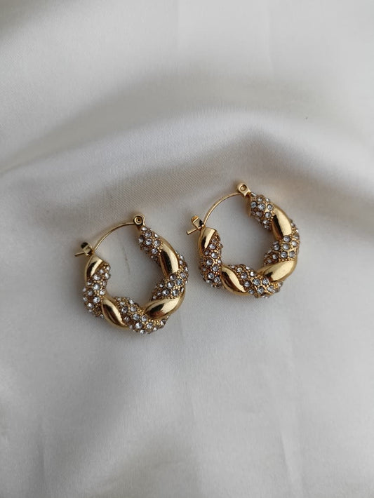 Eternal Swirl Hoops