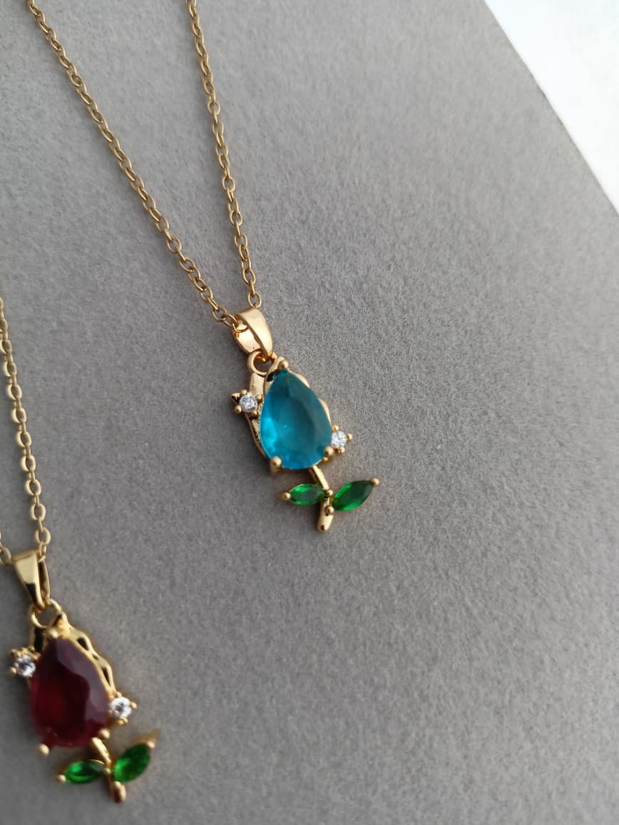 Azure Bloom Necklace
