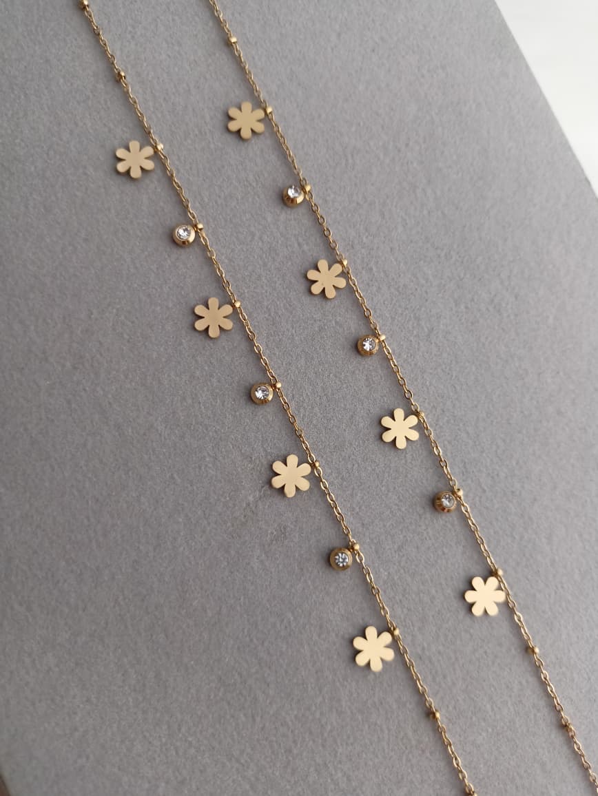 Floral Charm anklets