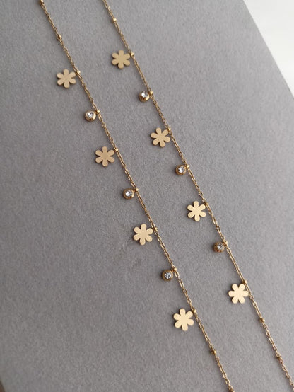 Floral Charm anklets