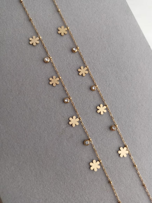 Floral Charm anklets