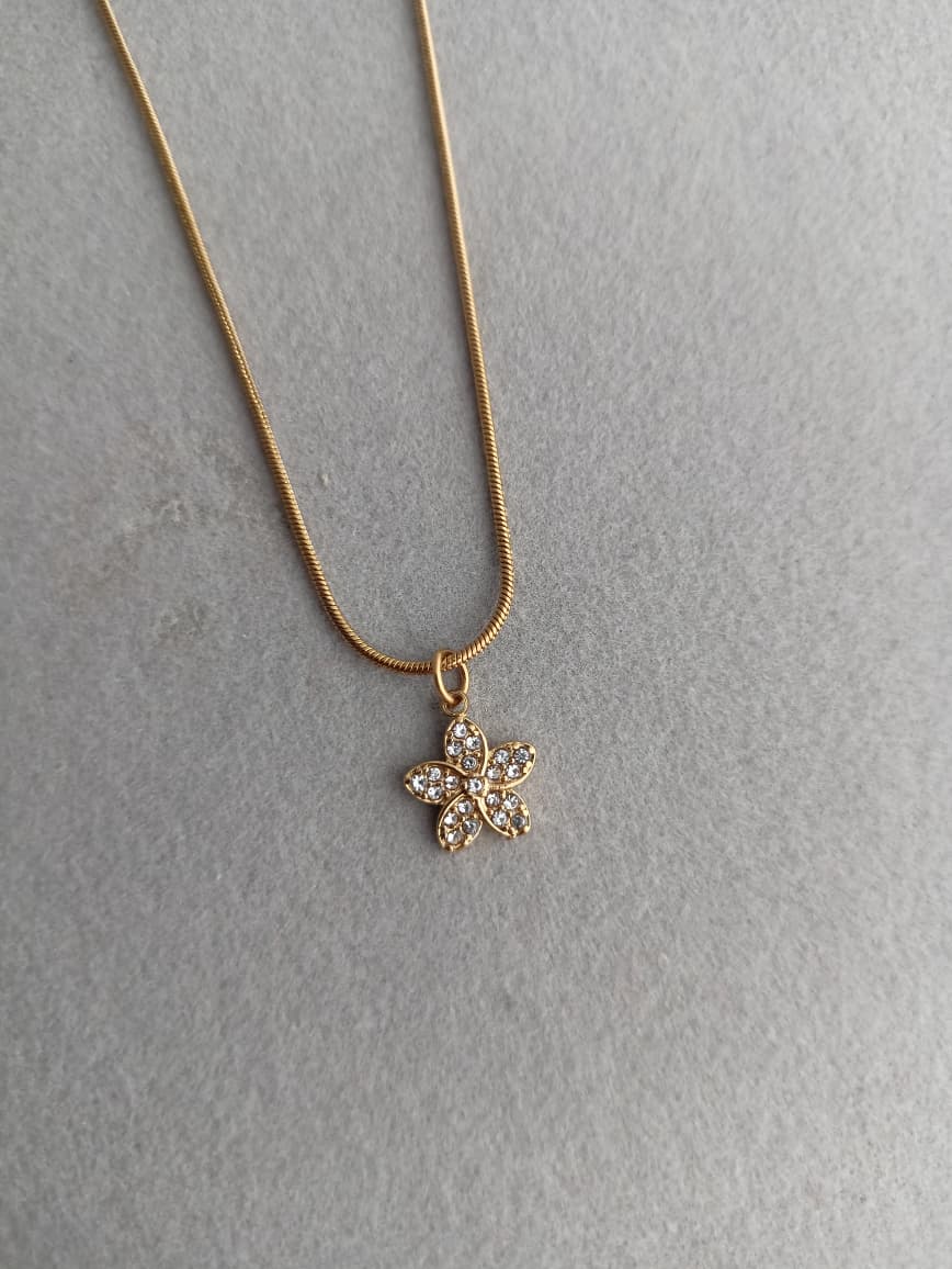Floral Stone Necklace