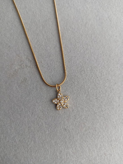 Floral Stone Necklace