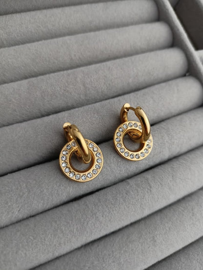 2 in 1 Earrings (small round)