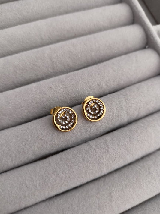 Roll Stone Stud Earrings