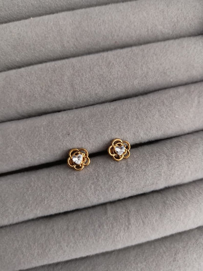 Rose Stud Earrings
